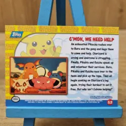 Topps Pokemon Pikachu Vacation C'mon, We Need Help No.53 Blue Back Card - Image 2