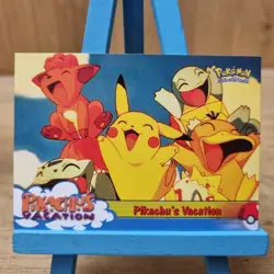 Topps Pokemon Pikachu Vacation No.42 Blue Back Card - Image 1