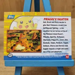 Topps Pokemon Pikachu Vacation No.42 Blue Back Card - Image 2