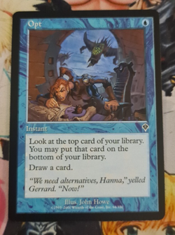 Mtg Invasion Opt Nm Cards English Magic The Gathering Optionen Karte OG Card - Image 1