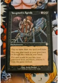 MTG Yawgmoths Agenda 🟡 🇬🇧 Invasion Nm Magic the Gathering 2000 Rare Card Og - Image 1