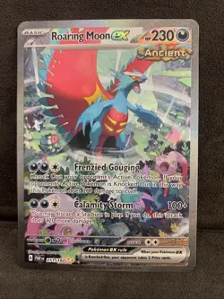 Pokemon Card • Roaring Moon ex • Paradox Rift 251/182 • SIR • ENG • - Image 1