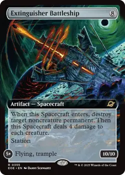 Extinguisher Battleship 0355 ~ **Extended Art** Rare Mint MTG Edge of Eternities - Image 1