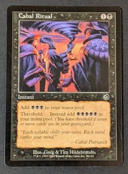 MTG - 1x Cabal Ritual - Torment - NM/LP = Vintage - Black - Magic The Gathering - Image 1