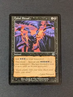 MTG - 1x Cabal Ritual - Torment - NM/LP = Vintage - Black - Magic The Gathering - Image 5