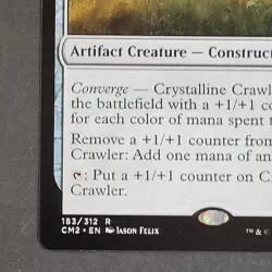 MTG - 1x Crystalline Crawler - Commander Anthology Volume II - NM - Magic - Rare - Image 3