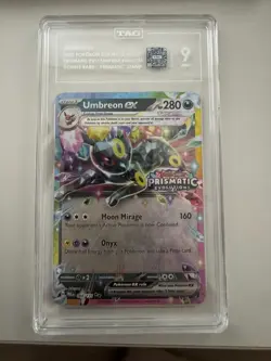 Pokemon TCG Surprise Box #060/131 Umbreon ex Prismatic Evolutions Promo TAG 9 - Image 1