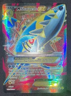 Pokemon M Sharpedo EX Mega XY200a Full Art Promo Alternate Art LP - Image 1