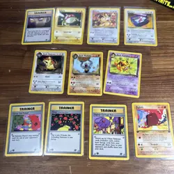 11x Pokemon TCG Team Rocket Lot - 1st Edition Trainers & Dark Pokemon LP+ WotC - Image 3