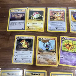 11x Pokemon TCG Team Rocket Lot - 1st Edition Trainers & Dark Pokemon LP+ WotC - Image 4