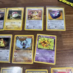 11x Pokemon TCG Team Rocket Lot - 1st Edition Trainers & Dark Pokemon LP+ WotC - Image 5
