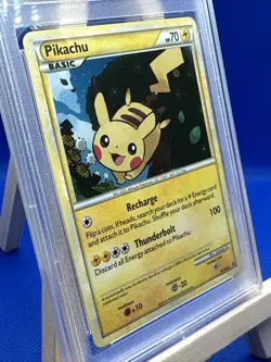 Pokemon Pikachu PSA 8 PSA 8 NM-MT HeartGold & SoulSilver Promo Holo HGSS03 TCG - Image 3