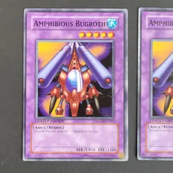 Yugioh TCG - 2x Amphibious Bugroth - MDP2-EN012 - Limited Edition, NM Promo 2006 - Image 3