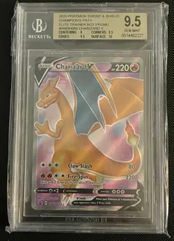 Pokemon Promos Sword & Shield Black Star #SWSH050 Charizard V BGS 9.5 w/10 - Image 1