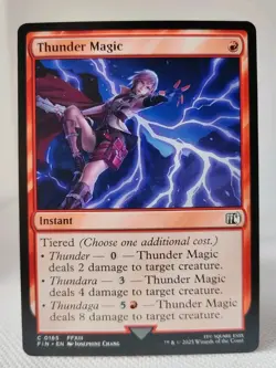 Magic MTG - Thunder Magic - Final Fantasy - NMINT #0165 - Image 1