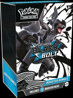 Pokemon TCG: Scarlet & Violet Black Bolt Booster Bundle (6 Packs) Pre-Order - Image 1