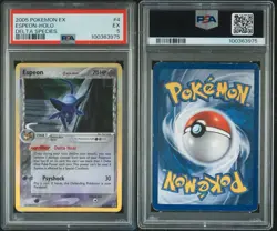 2005 Pokemon EX Delta Species Espeon-Holo #4 PSA 5 EX - Image 3