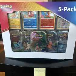 Pokemon TCG - Kanto Friends 5 Mini Tin Box Set (2021) - Sealed Costco Exclusive 820650100642 - Image 1