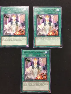 3x ASCETICISM OF THE SIX SAMURAI STOR-EN050 Yugioh Rare NM/played condition 1st - Image 1