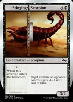 Stinging Scorpion - Light Play MTG Unstable - Image 1