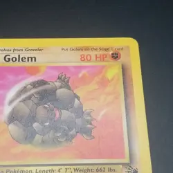 Golem 36/62 - 1ST EDITION - Fossil Set - VINTAGE WOTC Pokemon Card - NM/LP - Image 3