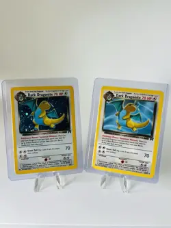 Pokemon TCG Team Rocket Dark Dragonite Holo & Non Holo Card 5/82 & 22/82 Rare - Image 1