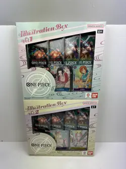 One Piece Trading Card Game: Illustration Box Volume 1 & 2 Brand New - Image 1