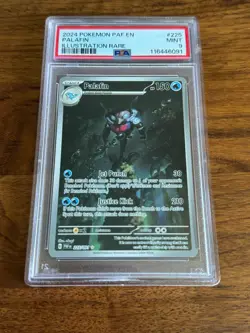 2024 Pokemon PAF en Palafin Illustration Rare Card #225 PSA 9 Mint - Image 1