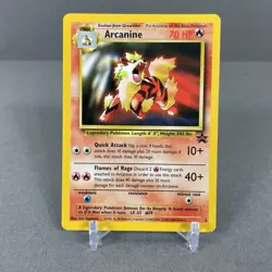 Arcanine 2000 Pokemon tcg card Black Star Promo League #6 Near Mint nm - Image 1