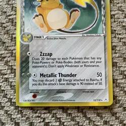 RAICHU RARE HOLO #15/110 EX Holon Phantoms Pokemon Card NM - Image 2