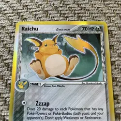 RAICHU RARE HOLO #15/110 EX Holon Phantoms Pokemon Card NM - Image 3