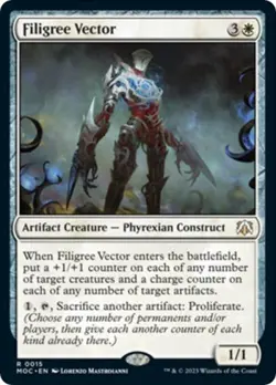 Filigree Vector - Light Play MTG Commander: March of the Machine - Image 1