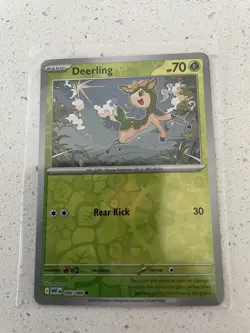 Pokemon Deerling 6/86 Reverse Holo Card : SV-10.5 White Flare Pokemon TCG - Image 1
