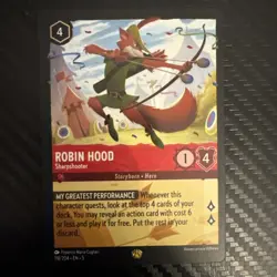 Robin Hood Sharpshooter Regular Card 118/204 Lorcana Shimmering Skies - Image 1