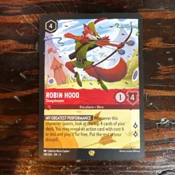 Robin Hood Sharpshooter Regular Card 118/204 Lorcana Shimmering Skies - Image 1