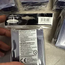 10 Pack Ultra PRO Plenty Blue Textured Deck Box Trading Card Storage Accessories - Image 4