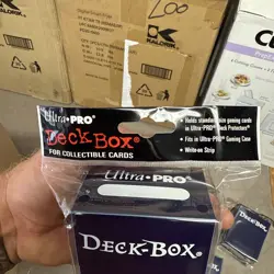 10 Pack Ultra PRO Plenty Blue Textured Deck Box Trading Card Storage Accessories - Image 5