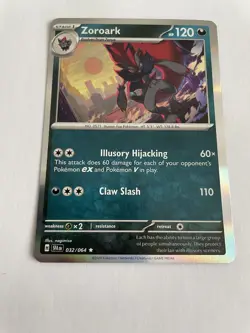 Pokemon Zoroark 32/64 Holo Rare Shrouded Fable Pokemon TCG Card - Image 1