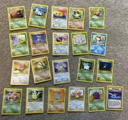 Pokemon Card Bundle Jungle x21 Unique Vintage Cards Good Played Condition - Image 1
