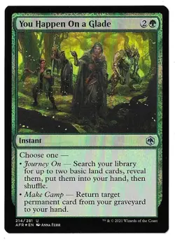 MTG You Happen on a Glade FOIL Adventures in the Forgotten Realms (AFR) #214 - Image 1