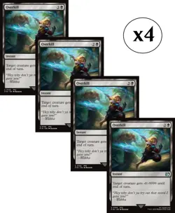4x - Overkill - x4 - Final Fantasy - UC NM MTG - Image 1