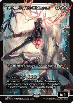 MTG (c) Duskmourn: House of Horrors - Overlord of the Mistmoors (Showcase Foil) - Image 1