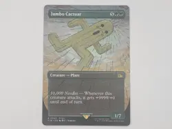 Magic The Gathering Jumbo Cactuar (Borderless) - FINAL FANTASY (FIN) - Image 1