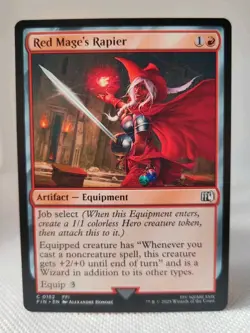 Magic MTG - Red Mage's Rapier - Final Fantasy - NMINT #0152 - Image 1