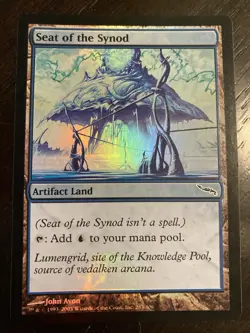 Lightly Played/EX+, English - 1 x MTG Magic Seat of the Synod - Foil Mirrodin - Image 1