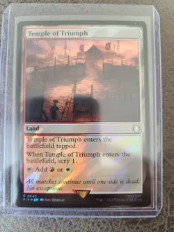 2024 MTG Extended Universes Fallout Temple of Triumph Surge Foil Rare R 0840 - Image 2