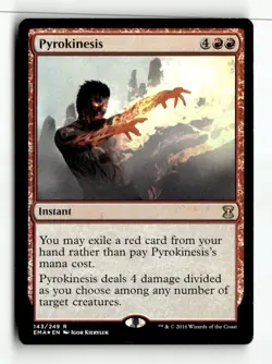 MTG Foil Pyrokinesis - EMA Moderately Played English - Image 1