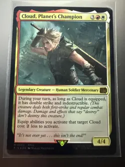 MTG Cloud, Planet's Champion (Foil) Final Fantasy 0552 FFVII NM - Image 1