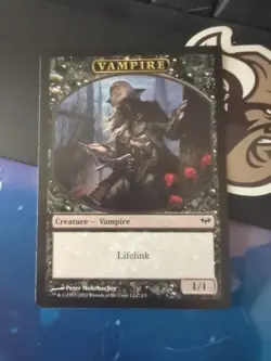 MTG {Vampire Token} - Dark Ascension - Image 1