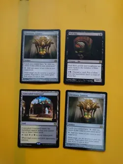 Rare x4 MTG card - Chromatic Lantern x2, Pack Rat, Concealed Courtyard. - Image 1